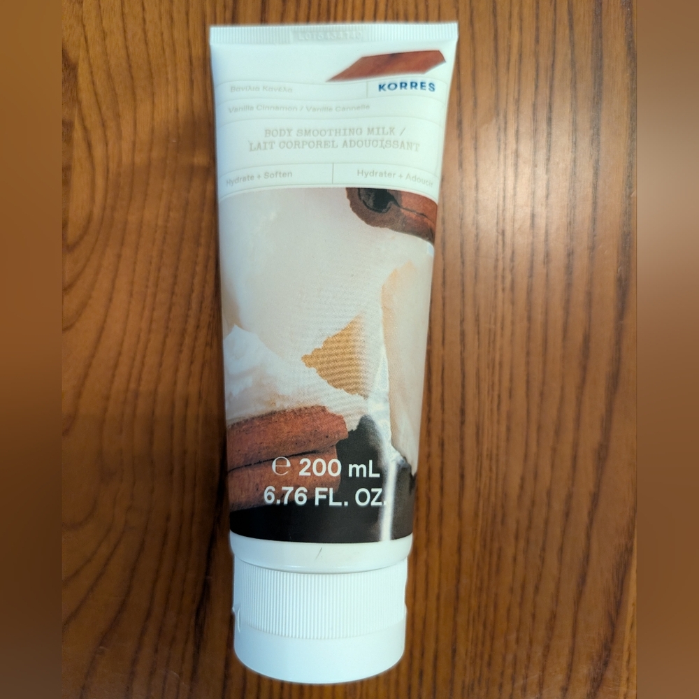 Korres Vanilla Cinnamon Body Smoothing Milk, 6.76 Fl. Oz. - NEW